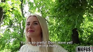 Blonde Hottie Fucks Outdoors video starring Aisha - Mofos.com