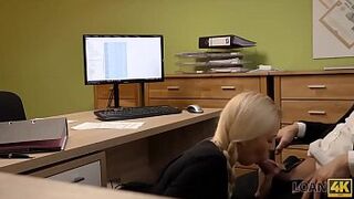 LOAN4K. Sex casting is performed in loan office by naughty agent