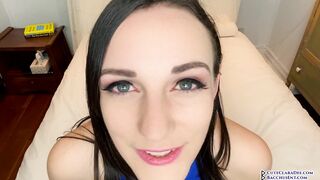 Clara Dee - Close Up Cum Begging and Cum in Mouth JOI