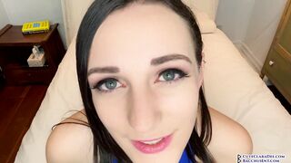 Clara Dee - Close Up Cum Begging and Cum in Mouth JOI