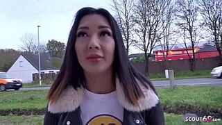 GERMAN SCOUT - CUTE GERMAN THAI TEEN KITTY SEDUCE TO FUCK AT REAL STREET CASTING