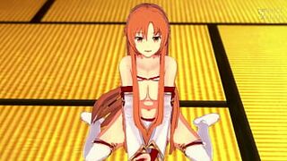 Asuna JOI jerk off instructions pussy play and cum countdown