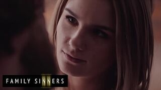 Brad Newman Cant Resist His Step Daughter (Natalie Knight) When She Sneaks Into His Bed - Family Sinners