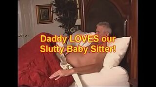 Daddy eats BabySitters CREAM PIE