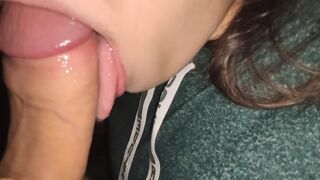 Vrai Amateur, Gf Suce en gorge profonde, je remplis sa bouche de sperme !